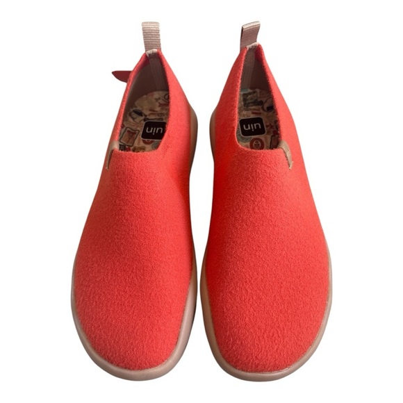 UIN Toledo Slip on shoes Tomato Knit 8 - Picture 1 of 5
